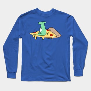 Hadrosaurus Pizza Slice Long Sleeve T-Shirt